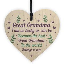 Laser engravedgrandma's magic baking spoon wooden spoon. Great Grandma Nanny Gran Gifts Wooden Heart Keepsake Gift From Grandson Daughter Ebay