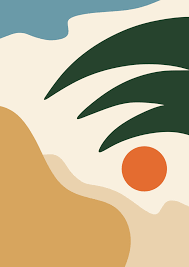 Tropical Jungle Art Print Giclee Art Print Free Shipping Botanical Prints Coastal Art Boho Art Modern Wall Art Wall Decor Jungle Art Art Coastal Art