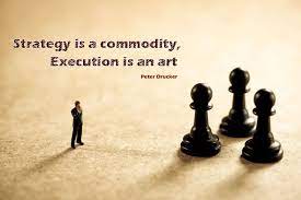 Strategy Is A Commodity Execution Is An Art Peter Drucker Motivation Motivational Quotes Peter Drucker Motivation