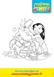 Cet article est à compléter. Coloriage Lilo Et Stitch Le Bain Mickey Junior