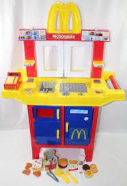 Mcdonalds Drive Thru Window Kitchen Playset With Accessories Works Mcdonalds Banking Banking Am Pretend Play Kitchen Kids Play Kitchen Toddler Girl Toys