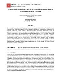 The establishment of the national sme development council(nsdc) in 2004 presented yet another chapter in sme development in malaysia. Pdf A Preliminary Study Of Top Smes In Malaysia Key Success Factor Vs Government Support Program Daisy Kee Academia Edu