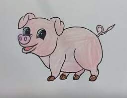 It's a kawaii cute pineapple complete with a bow, blushing cheeks, and a sweet smile. How To Draw A Cartoon Pig Cute And Easy Step By Step Easy Animals To Draw For Kids