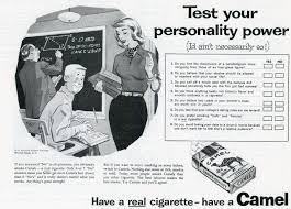 The ad claims that camel cigarettes are first in the service and bases this claim on actual sales records in post exchanges and canteens. Camel Cigarette Ad Mid 1950s From Academy Newspaper Vintageads