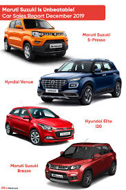 Maruti Suzuki Is Unbeatable Car Sales Report December 2019 Cars For Sale Car Suzuki