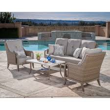 Rio Vista 4 Piece Deep Seating Set Texas Home Decor Outdoor Furniture Sets Sunroom Furniture