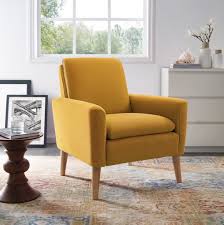12 Accent Chairs Under 150 That Ll Inspire You To Go Bold Hunker Arm Chairs Living Room Single Sofa Chair Yellow Accent Chairs
