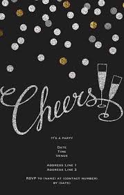 New Year S Eve Invitations New Years Eve Invitations Holiday Cocktail Party Invitations Party Invite Template