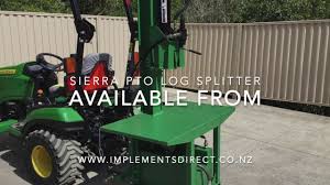 Ah the glory of days gone by and the manual method of tiring tractor powered pto: Sierra Pto Log Splitter Demo Youtube