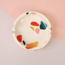 Terrazzo Is Trending Here Are 8 Cool Finds At Every Price Point Pottery Painting Designs Ceramic Painting Handmade Ceramics