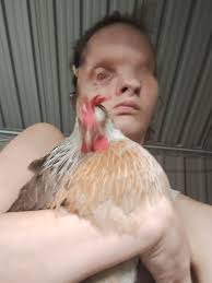 Morning chaos with chicken coop and water spill