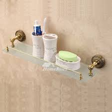 This toilet paper holder makes all the difference in the world. Luxury Bathroom Gold Brass Wall Mounted Glass Shower Shelves