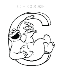 Disney free coloring pages for kids. Cookie Monster Coloring Pages Playing Learning