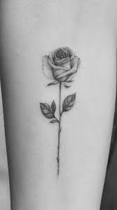 Single Rose Stem Tattoo Small Rose Tattoo Rose Tattoos On Wrist Yellow Rose Tattoos