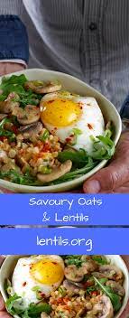 Savoury Oats Lentils Recipe Lentil Recipes High Fiber Breakfast Lentils