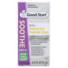 Ever wonder the difference between prebiotics and probiotics? Gerber Good Start Soothe Baby Vitamin D Probiotic Drops Birth 0 34 Fl Oz 10 Ml Iherb
