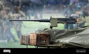 American Browning 50 calibre heavy machine gun mounted