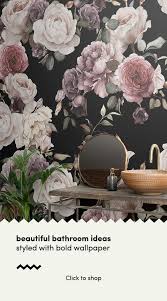 If you are looking for some pretty floral designs to add to your home then you are sure to find the perfect choice for you today. Purple Pink Dark Floral Wallpaper Mural Hovia Floral Wallpaper Floral Wallpaper Bedroom Dark Floral