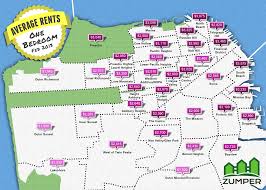 Find your next 1 bedroom apartment in san francisco ca on zillow. San Francisco Rental Rates Zumper Com Maps The Average One Bedrooms Infographic Huffpost