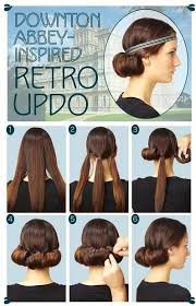 Easy Retro Updo Tutorial Braids For Long Hair Long Hair Styles Flapper Hair