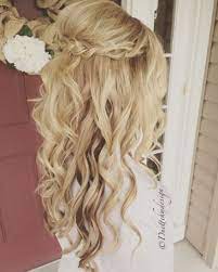 Hairstyles Formal Long Bridesmaid 48 Ideas Hairstyles Curly Wedding Hair Bridal Hair Updo Half Up Hair