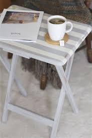 Tv Tray Upcycle East Coast Creative Blog Tv Tray Makeover Diy Tray Painted Tv Trays