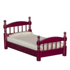 Bedroom set (queen bed, chest & nightstand), created for macy's. Dolls House Mahogany Single Bed Miniature 1 12 Bedroom Furniture