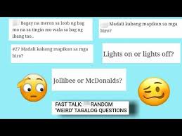 Three sets of general information trivia games for you to enjoy. Random Questions Tagalog Detailed Login Instructions Loginnote