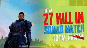 Hi and welcome to a very awesome online games gaming. Total 27 Kill In Squad Match Garena Free Fire Total Gaming Youtube