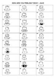 How Are You Feeling Today Chart Esl Worksheet By Driceyj