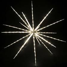 Creativ home glas stern hänger mit beleuchtung. Fdl 3d Led Stern Starburst Feuerwerkeffekt 80 Led Warmweiss 60 Cm