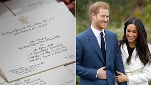 How prince harry and meghan markle met & when archie was born. Royal Wedding 2018 See Meghan Markle Prince Harry S Invitations Abc11 Raleigh Durham