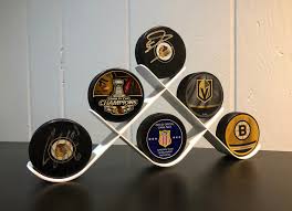 Metal Hockey Display Puck Rack