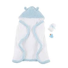 Vera bath collections bring the color with an allover painted butterfly print in yellow, blue and green. Blue Baby Bath Time Gift Set Mud Pie