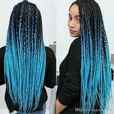 Ponytail hair extensions synthetic hair extensions synthetic wigs brown to blonde black and brown blonde afro marley braids jumbo braids faux locs. Wholesale Ombre Sky Blue Braided Hair Kanekalon Jumbo Twist Braiding Hair Synthetic Crochet Braids Hair Extension Folded 24 Inch 100g From Cutevirginhair 3 41 Dhgate Com