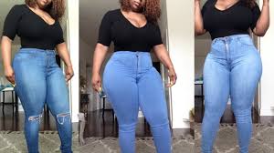 Fashion Nova Most Popular Jeans Try On For Curvy Girls Size 15 Part 1 Youtube