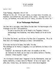 Ai dat tot ce se putea da. Gafa O Tuiaana O Le Ulua I Taua O Le Tala I Le Taua O Le Au Uso