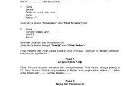 Dengan adanya surat perjanjian kerja ini mengupayakan untuk bisa menghindari berbagai perselisihan yang kemungkinan bisa saja timbul di suatu hari nanti, dan. Contoh Format Surat Perjanjian Kerja Malaysia Cute766