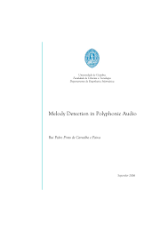 pdf melody detection in polyphonic audio