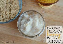Brown Sugar Honey Body Scrub Recipe Homemade Scrub Scrub Recipe Diy Sugar Body Scrub