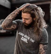 Pin By Cagatay Cetin On Beautiful Things To Look At Man Bun Beard Long Hair Beard Long Hair Styles Men