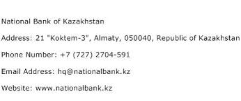First national bank and trust company. National Bank Of Kazakhstan Address Contact Number Of National Bank Of Kazakhstan