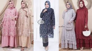 Dress kebaya seperti ini akan membuat anda tampak. 70 Contoh Busana Muslim Brokat Untuk Orang Gemuk Biar Kelihatan Langsing Youtube