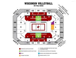 Uw Volleyball Seating Chart Madison Com