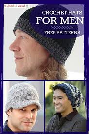Men's beanie free crochet pattern