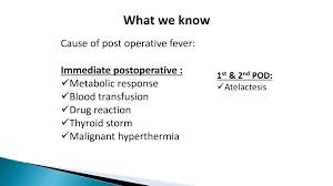 Image result for Postoperative Fever