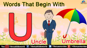 Words That Begin With U Youtube