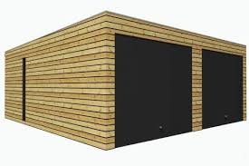 Montierte Holzgaragen 5 7x6 3 M Holzgarage Mullhauschen Doppelgarage