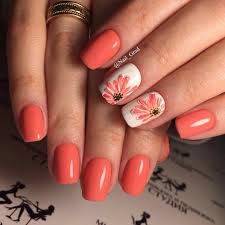 Short nails can also have amazing nail art designs such as the one above. 10 Orange Nail Designs Ladies Can Experiment With Rock This Summer Girlstyle Singapore