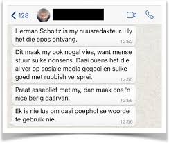 Rapport This Kind Of Hack Journalism Is Wrong Carl Niehaus Politics Politicsweb